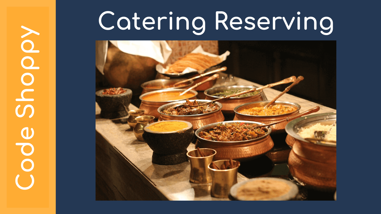 online catering reservation system